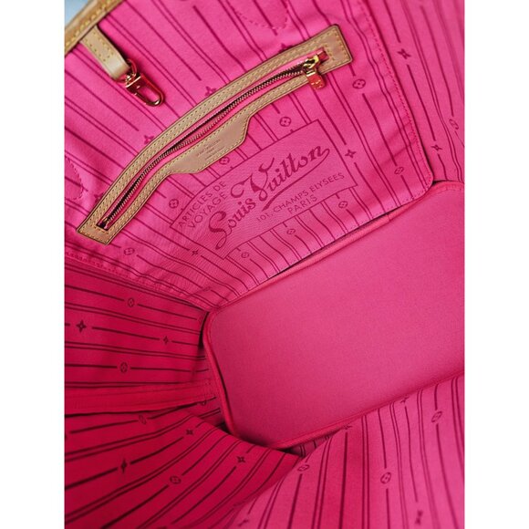 LOUIS VUITTON Stephen Sprouse Roses Monogram Neverfull MM Bag Shoulder Tote EUC - Picture 9 of 15